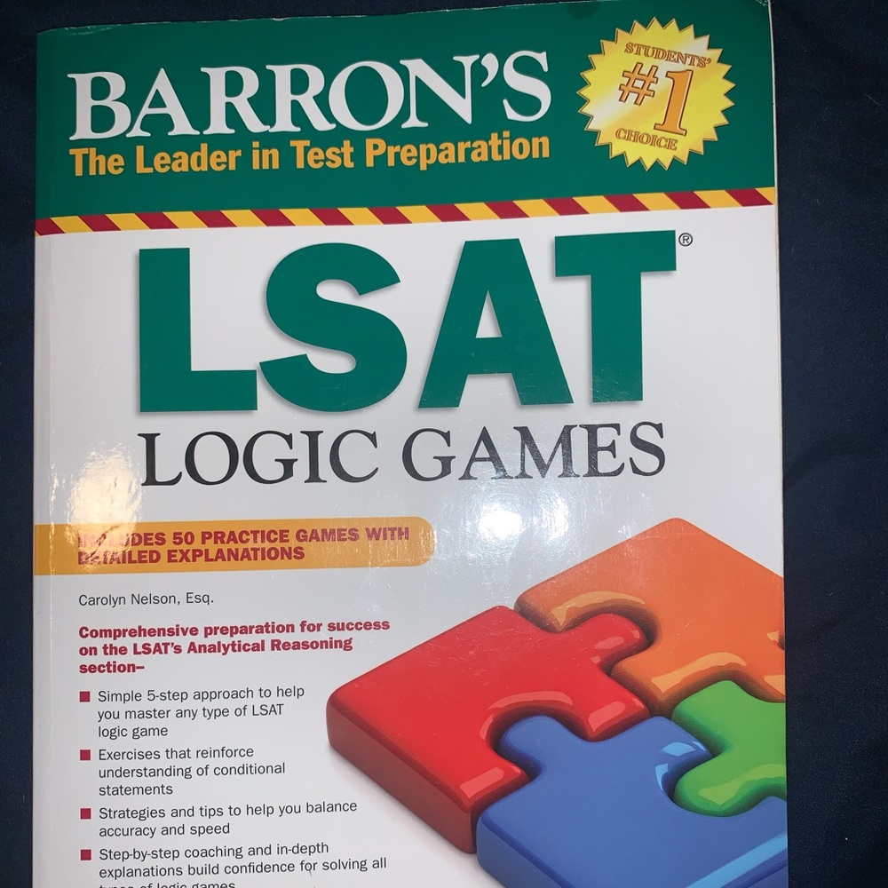 LSAT prep book